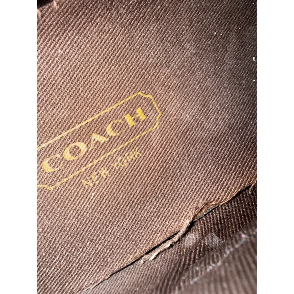 Coach‎ Womens Signature Monogram Suede Hook and Loop Sneakers Brown A2560 6B